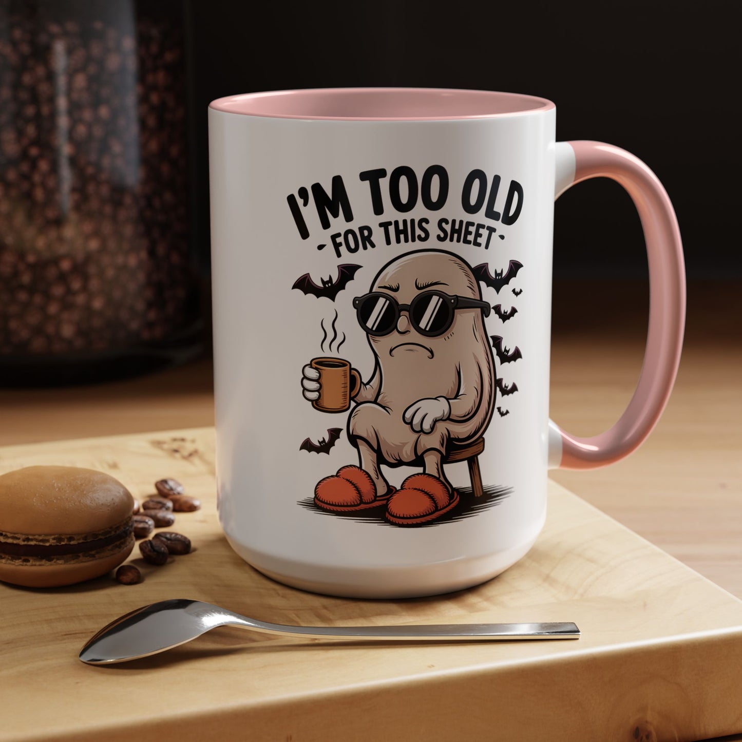 Funny Coffee Mug, Humorous Gift for Adults, Birthday Present, Quirky Office Mug, Halloween Decor