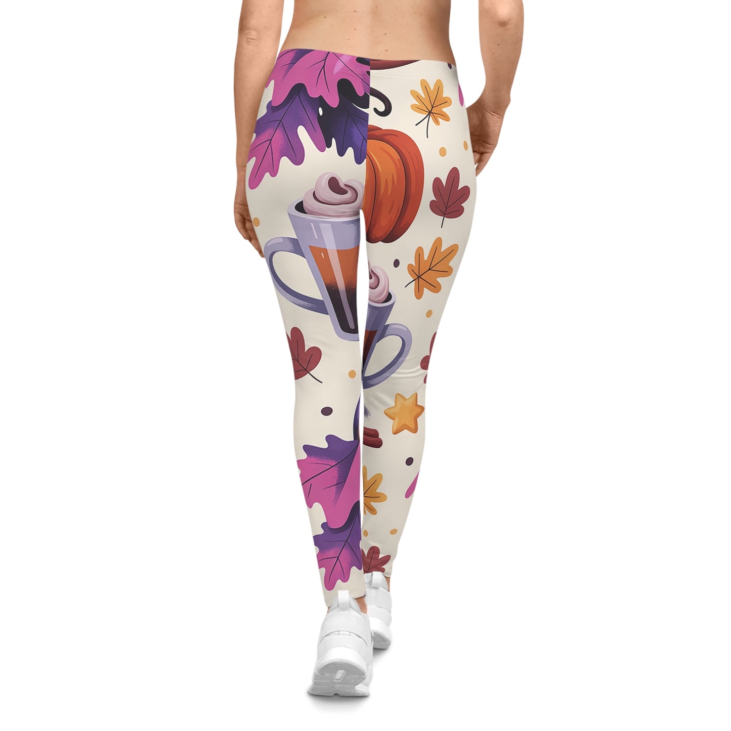 Women’s Casual Leggings – Pumpkin Spice Latte