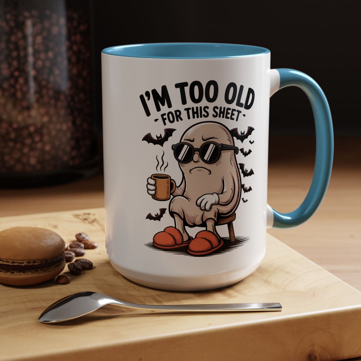 Funny Coffee Mug, Humorous Gift for Adults, Birthday Present, Quirky Office Mug, Halloween Decor