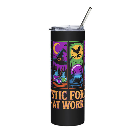 Mystical Stainless Steel Tumbler – 20oz Witchy Travel Mug, Astrology & Spiritual Gift Cup