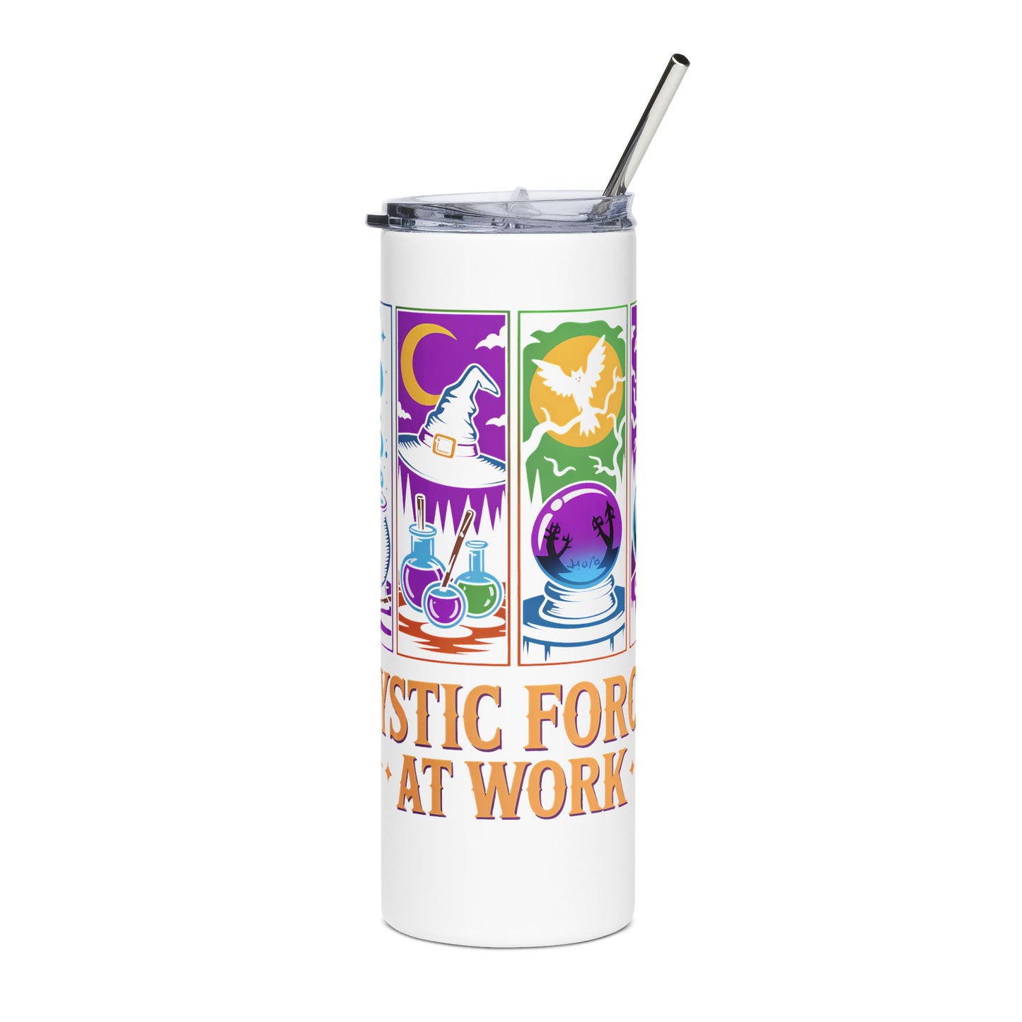 Mystical Stainless Steel Tumbler – 20oz Witchy Travel Mug, Astrology & Spiritual Gift Cup