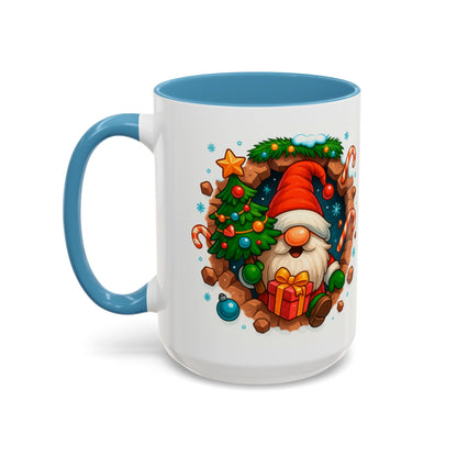 Christmas Gnome Mug – Festive Holiday 15oz Coffee Cup