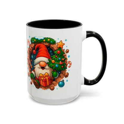 Christmas Gnome Mug – Festive Holiday 15oz Coffee Cup