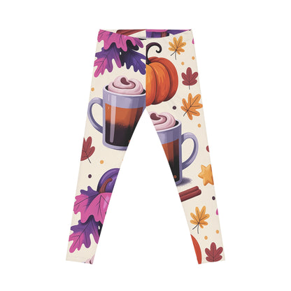 Women’s Casual Leggings – Pumpkin Spice Latte
