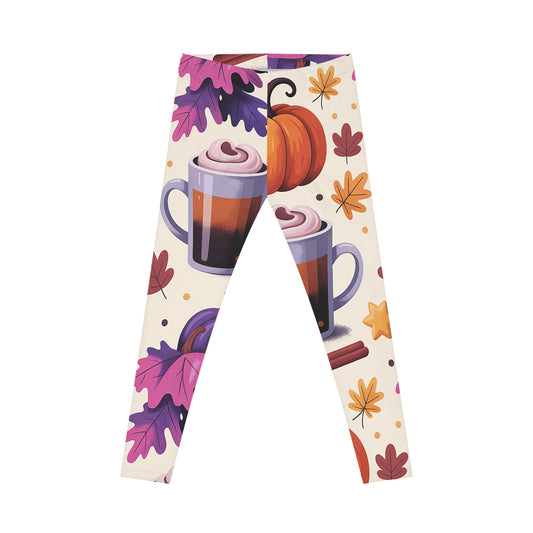 Women’s Casual Leggings – Pumpkin Spice Latte