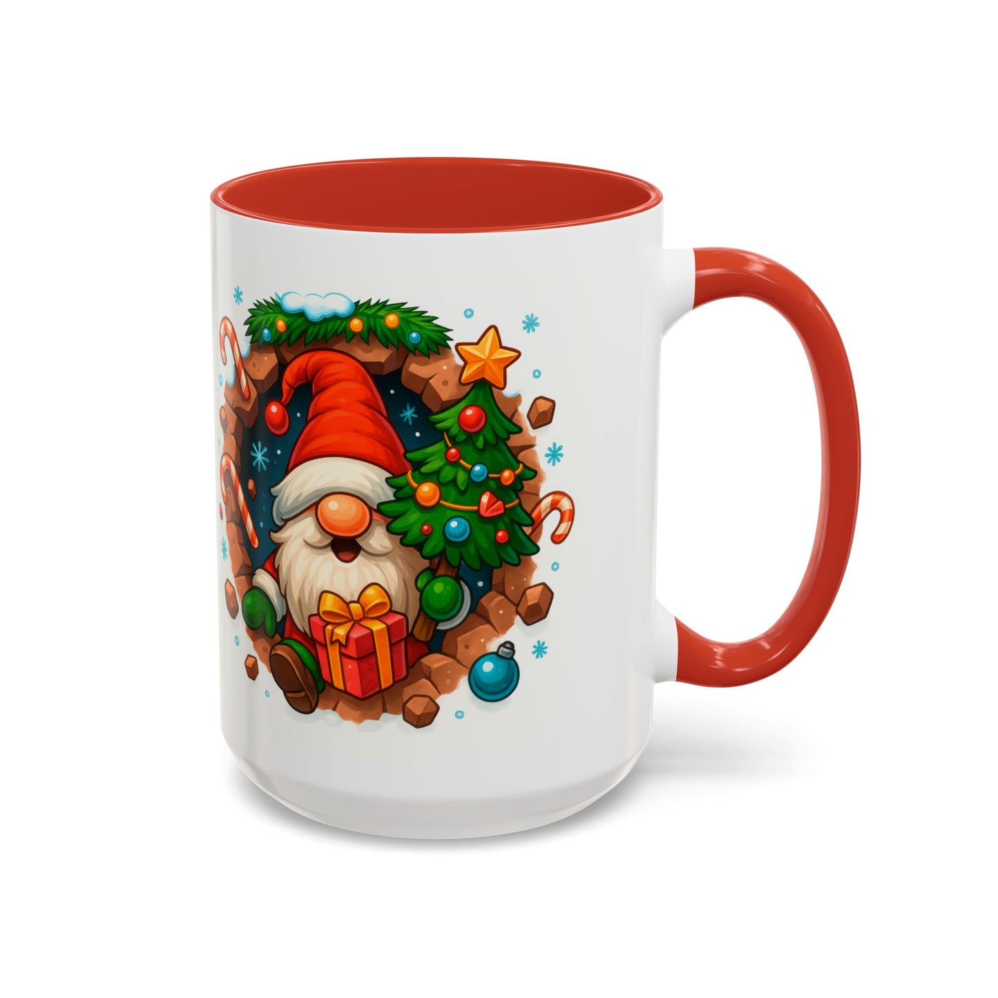Christmas Gnome Mug – Festive Holiday 15oz Coffee Cup