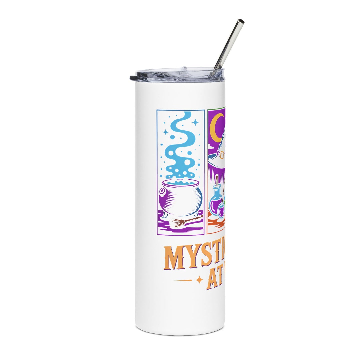 Mystical Stainless Steel Tumbler – 20oz Witchy Travel Mug, Astrology & Spiritual Gift Cup