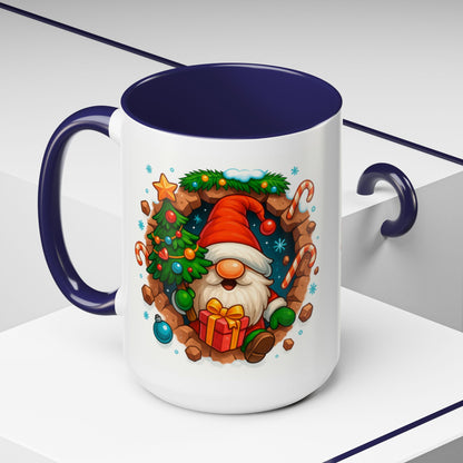 Christmas Gnome Mug – Festive Holiday 15oz Coffee Cup