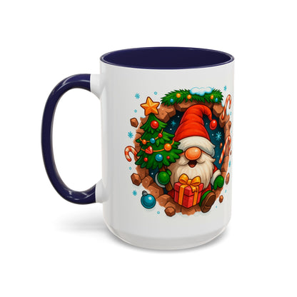 Christmas Gnome Mug – Festive Holiday 15oz Coffee Cup