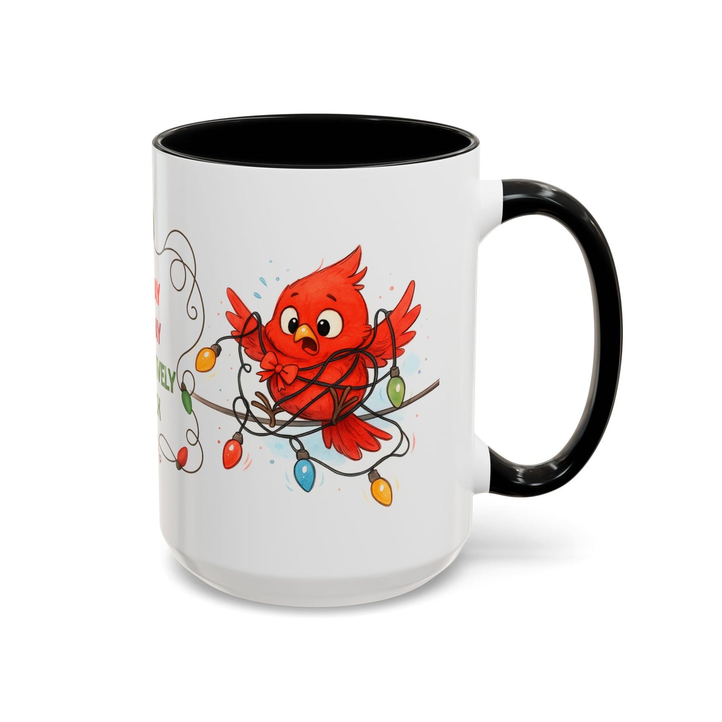 Mayday Mayday I’m Festively Stuck Mug – Funny Christmas 15oz Coffee Cup