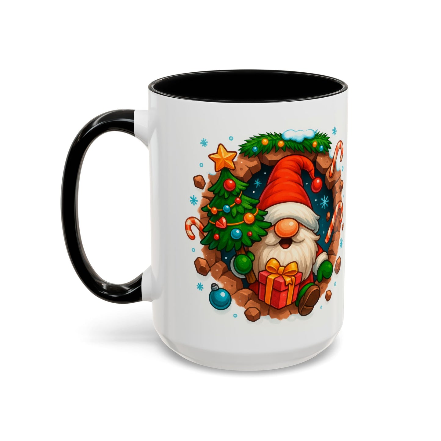 Christmas Gnome Mug – Festive Holiday 15oz Coffee Cup
