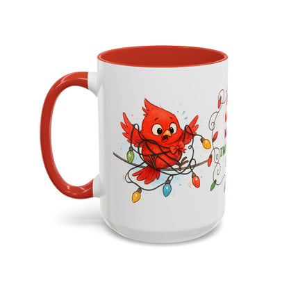 Mayday Mayday I’m Festively Stuck Mug – Funny Christmas 15oz Coffee Cup