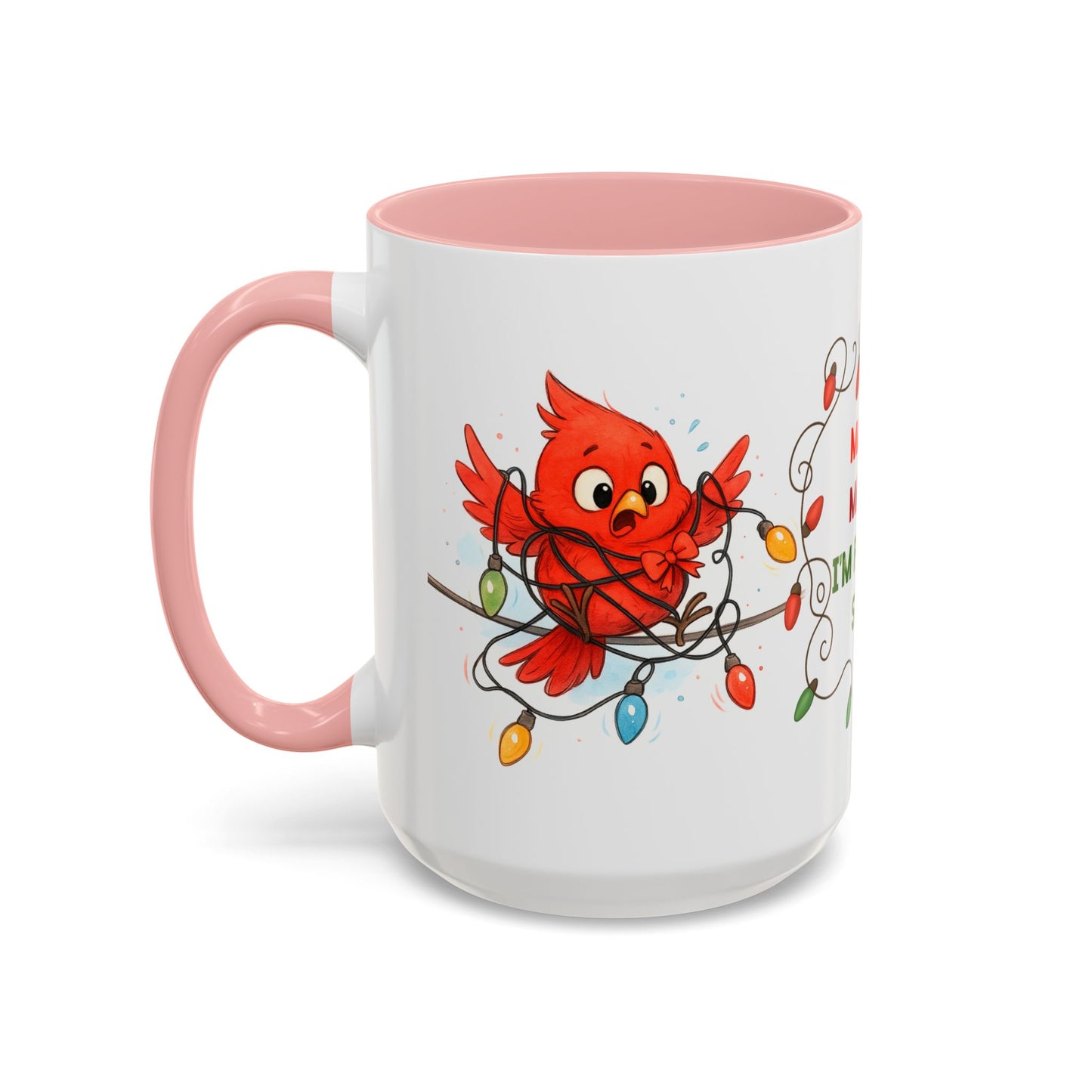 Mayday Mayday I’m Festively Stuck Mug – Funny Christmas 15oz Coffee Cup