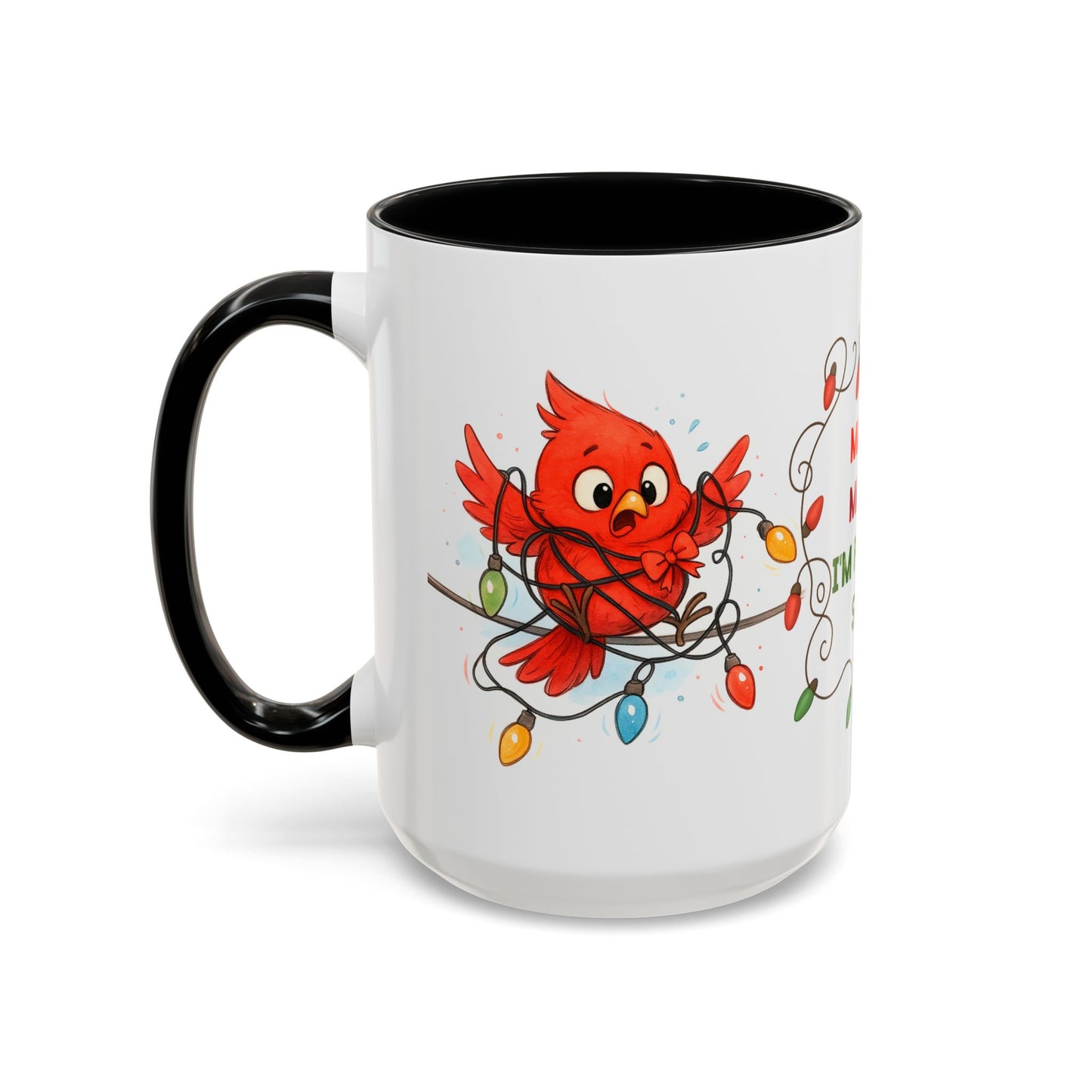 Mayday Mayday I’m Festively Stuck Mug – Funny Christmas 15oz Coffee Cup