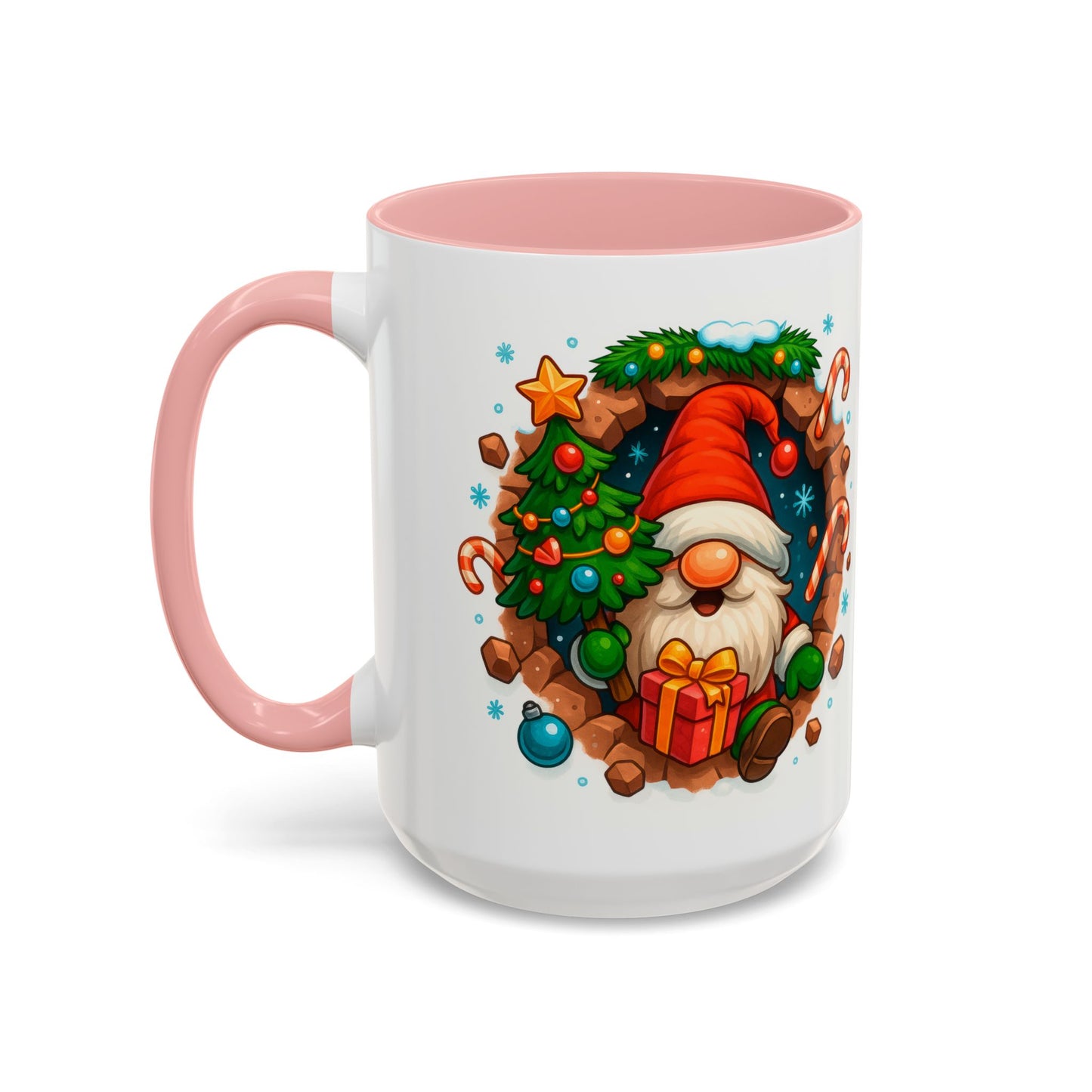 Christmas Gnome Mug – Festive Holiday 15oz Coffee Cup