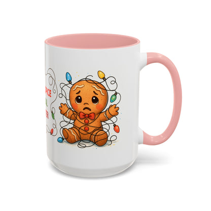 Sugar Spice & Total Disaster Mug – Funny Gingerbread 15oz Christmas Cup