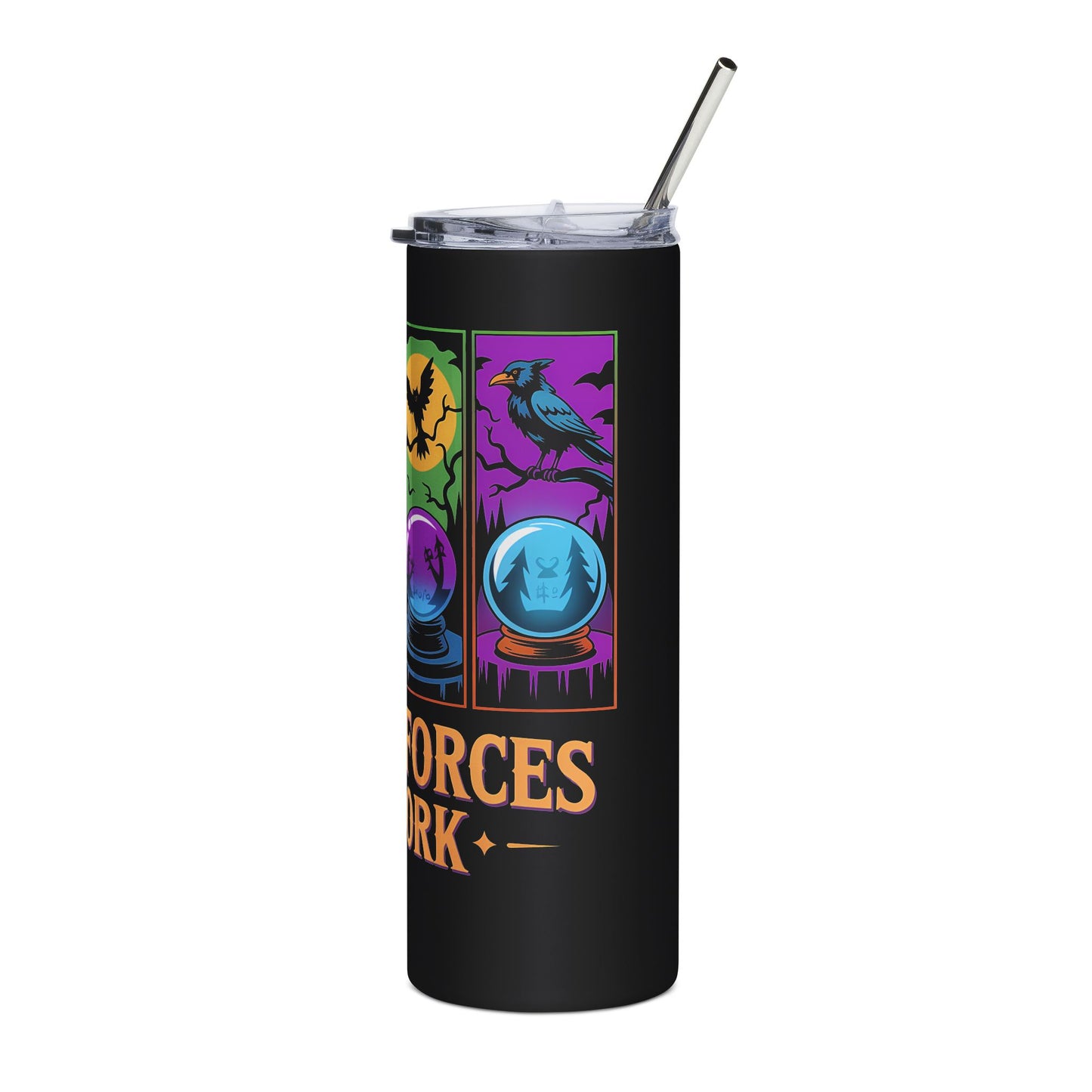 Mystical Stainless Steel Tumbler – 20oz Witchy Travel Mug, Astrology & Spiritual Gift Cup
