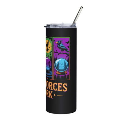 Mystical Stainless Steel Tumbler – 20oz Witchy Travel Mug, Astrology & Spiritual Gift Cup